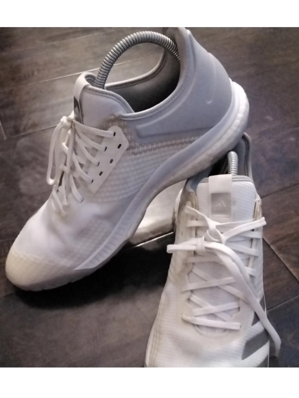 White Adidas Crazyflight X Women's Volleyball Sneakers Size 11.5